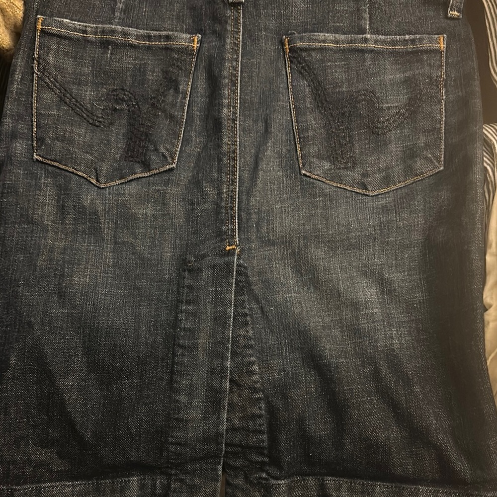 Citizens of Humanity Dark Denim Mini Skirt size 26 excellent condition-Vintage